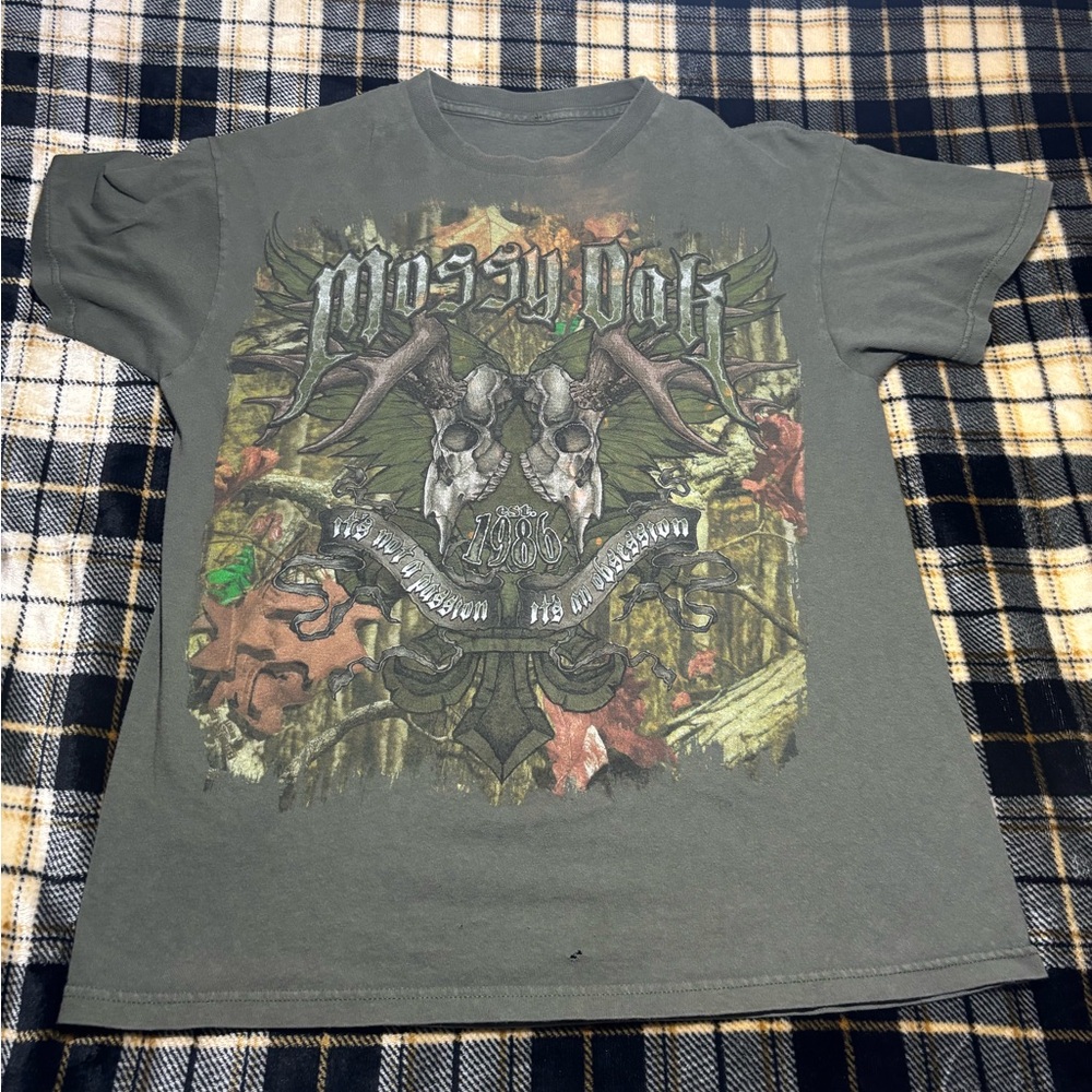 Mossy Oak Green Graphic T-Shirt for Men